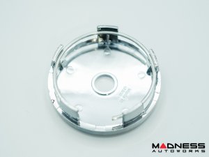 Alfa Romeo Wheel Center Caps - set of 4 - Black/ White - 60mm - V2